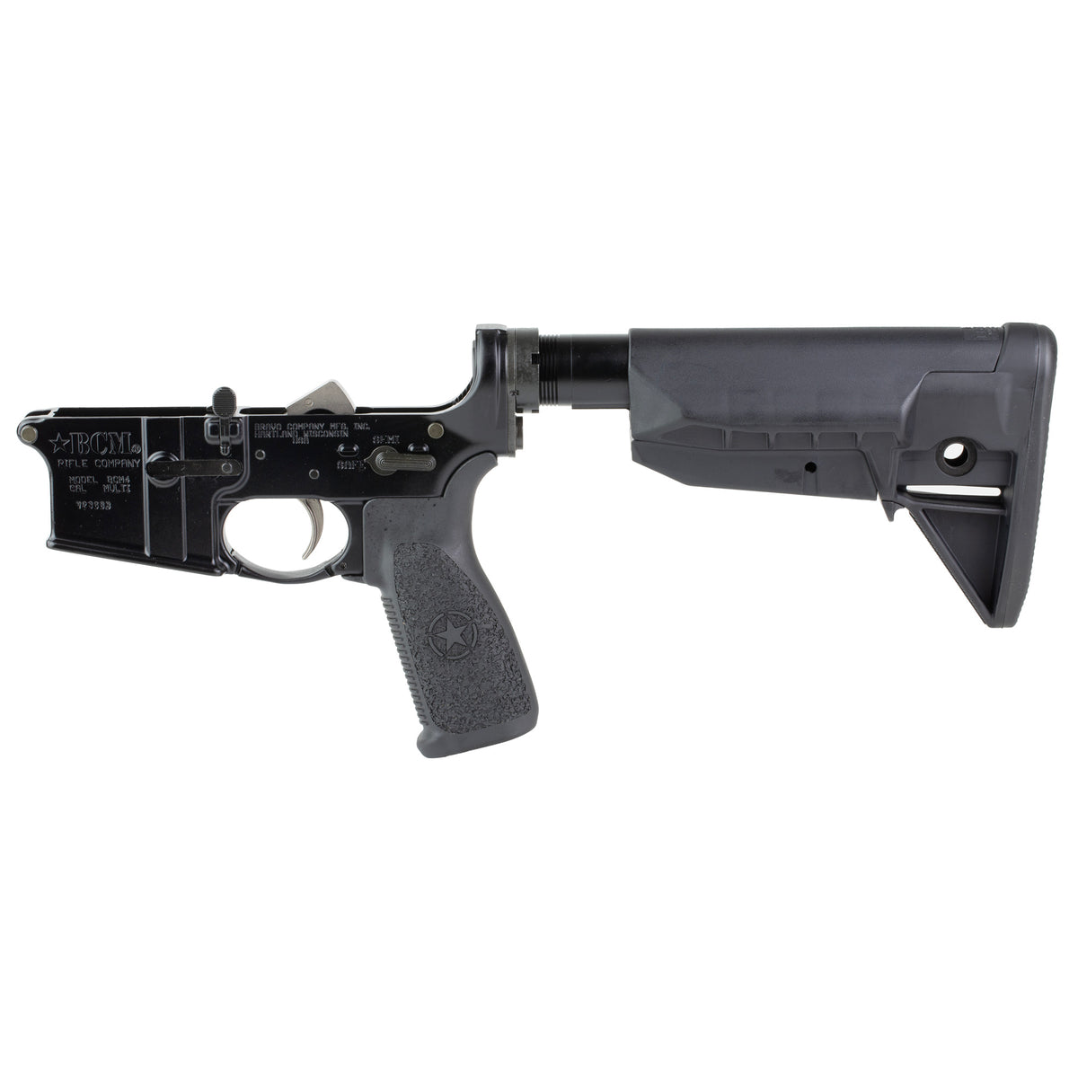 Bravo Company Complete Lower Receiver, AR-15, Multi Caliber, Anodized Finish, Black