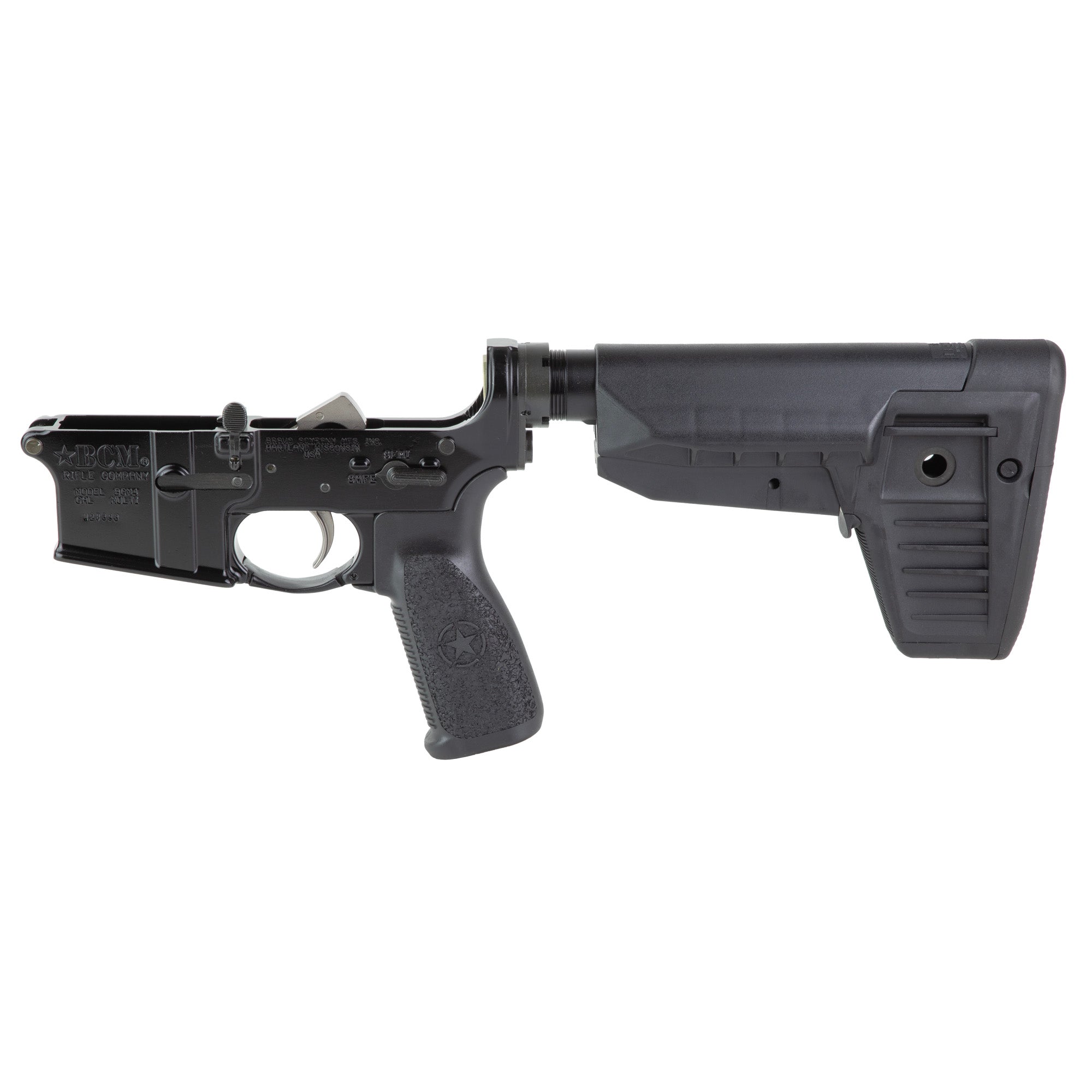 Bravo Company Complete Lower Receiver, AR-15, Multi Caliber, Anodized Finish, Black