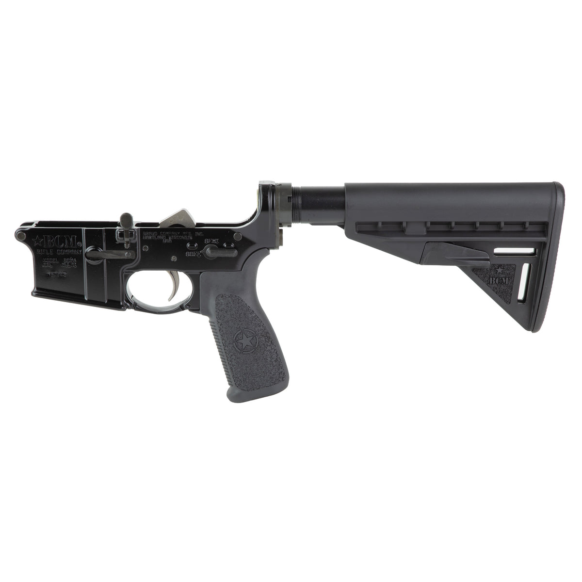 Bravo Company Complete Lower Receiver, AR-15, Multi Caliber, Anodized Finish, Black