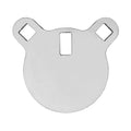 Birchwood Casey AR500 Gong, 4" Round Target, 3/8", White