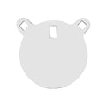 Birchwood Casey AR500 Gong, 6" Round Target, 3/8", White