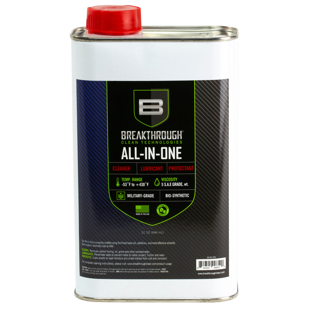Breakthrough Clean Technologies All-in-One Cleaners, Solvent, 32oz Can