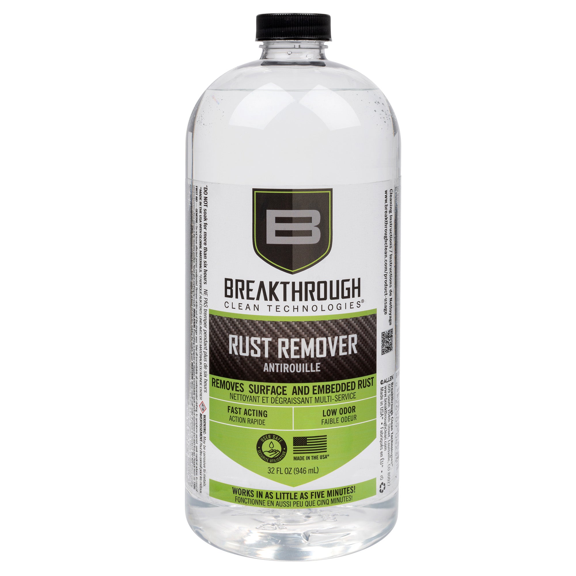 Breakthrough Clean Technologies Rust Remover, Solvent, 32oz Can