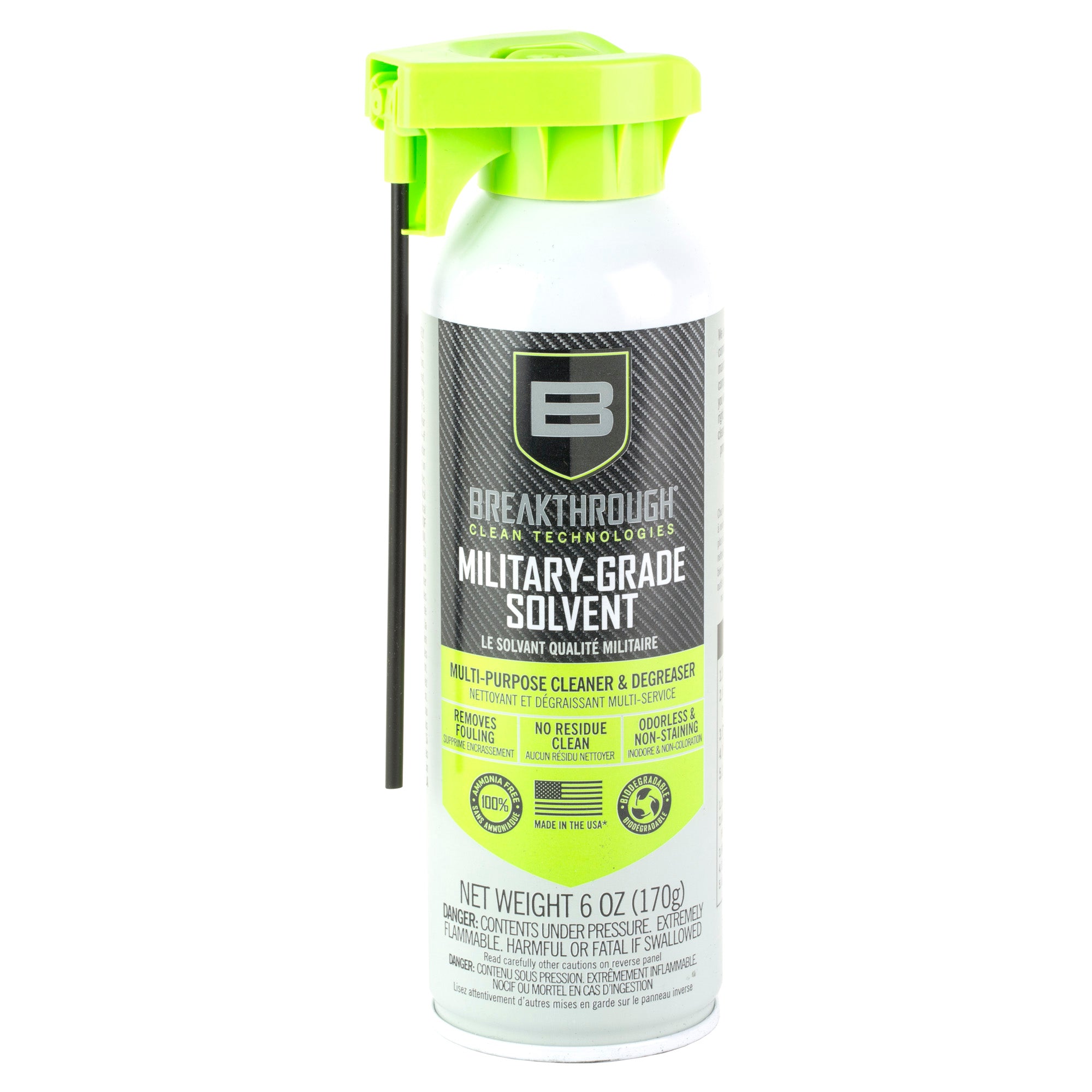 Breakthrough Clean Technologies Military Grade Solvent, 6oz, Aerosol Can