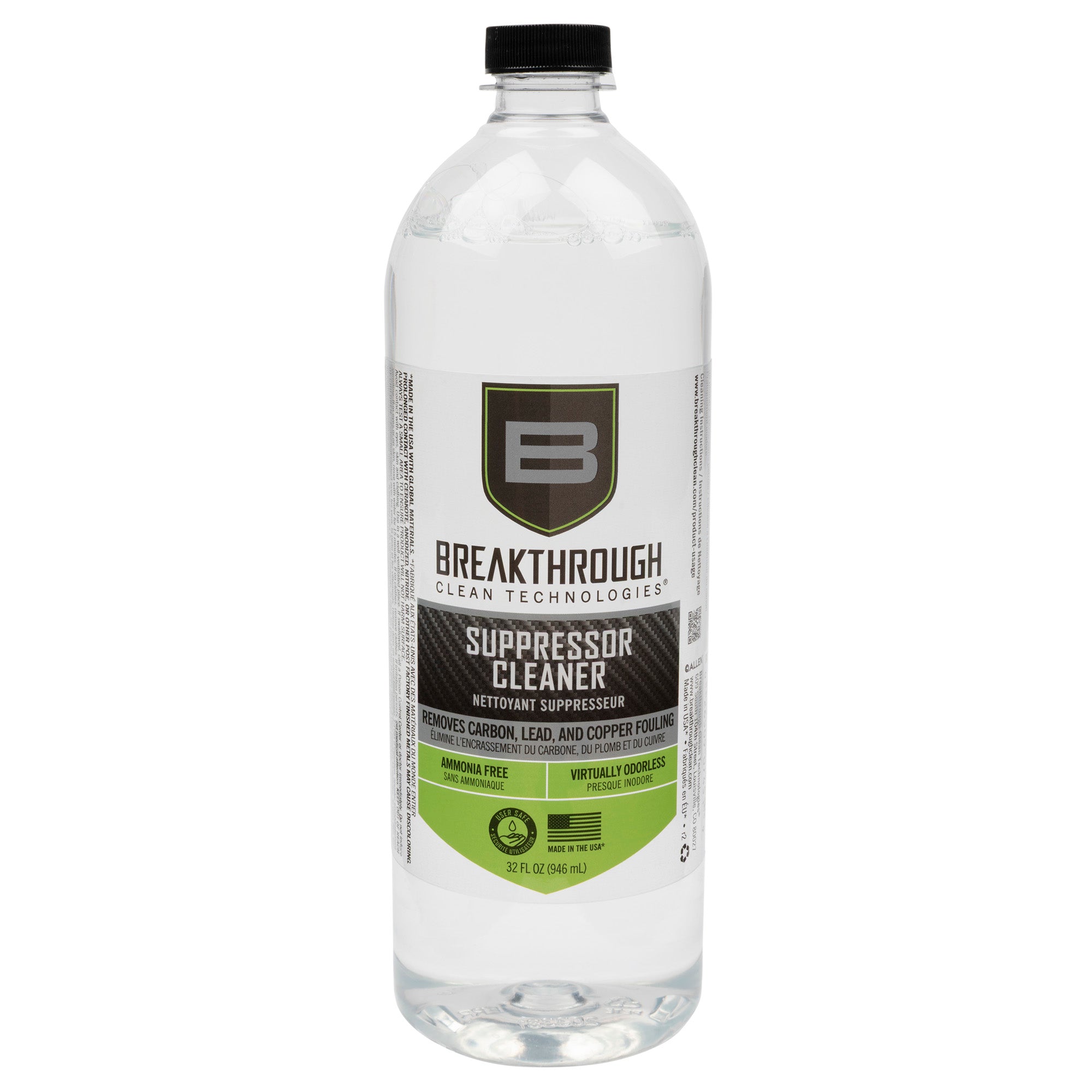 Breakthrough Clean Technologies Suppressor Cleaner, Solvent, 32oz Bottle