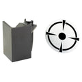 Birchwood Casey T-Post Dueling Target, 3/8" Steel Target, Black/White