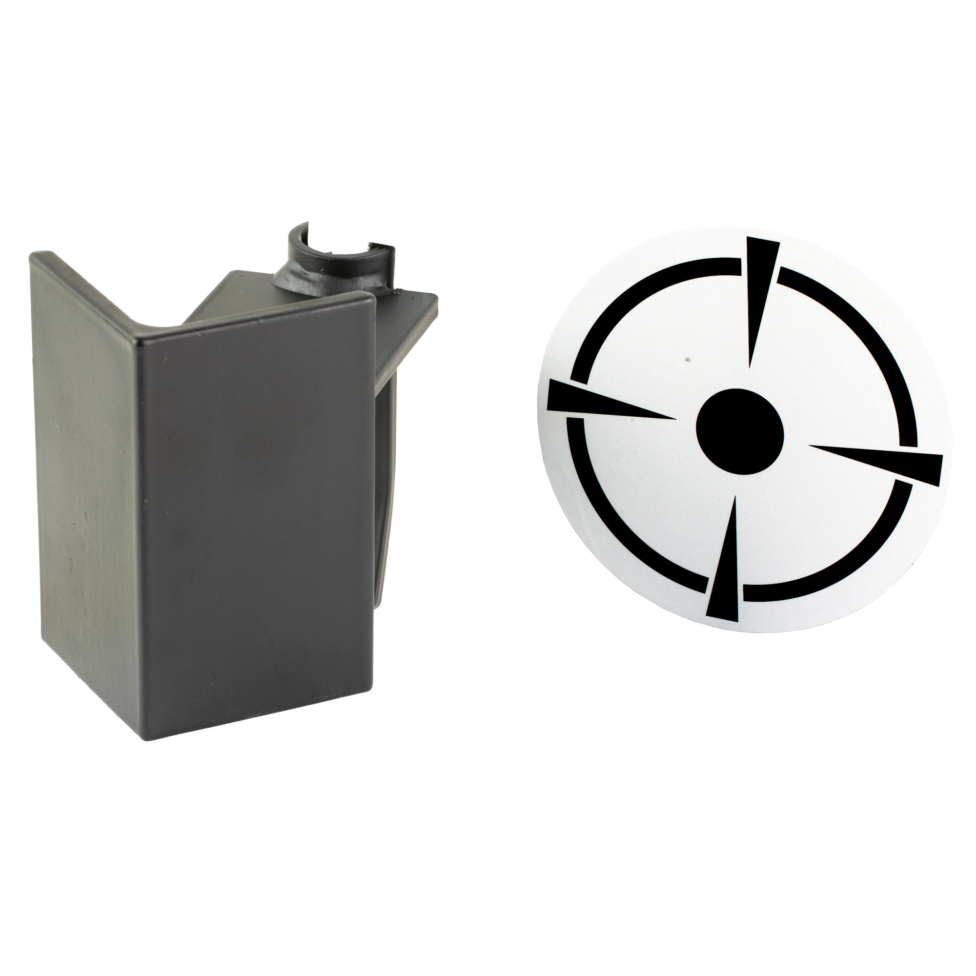 Birchwood Casey T-Post Dueling Target, 3/8" Steel Target, Black/White