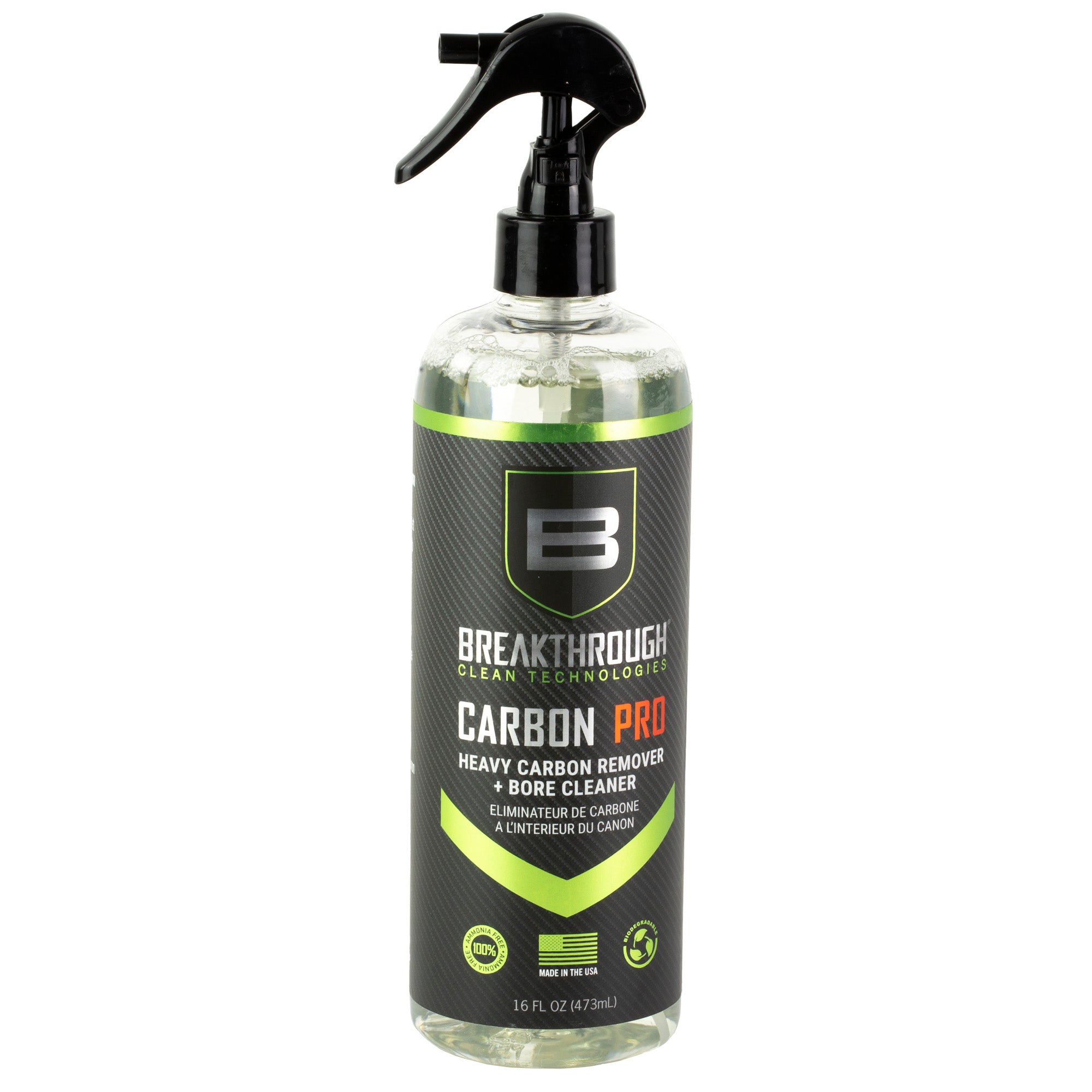 Breakthrough Clean Technologies Carbon Pro, Bore Cleaner, 16oz Trigger Spray Bottle