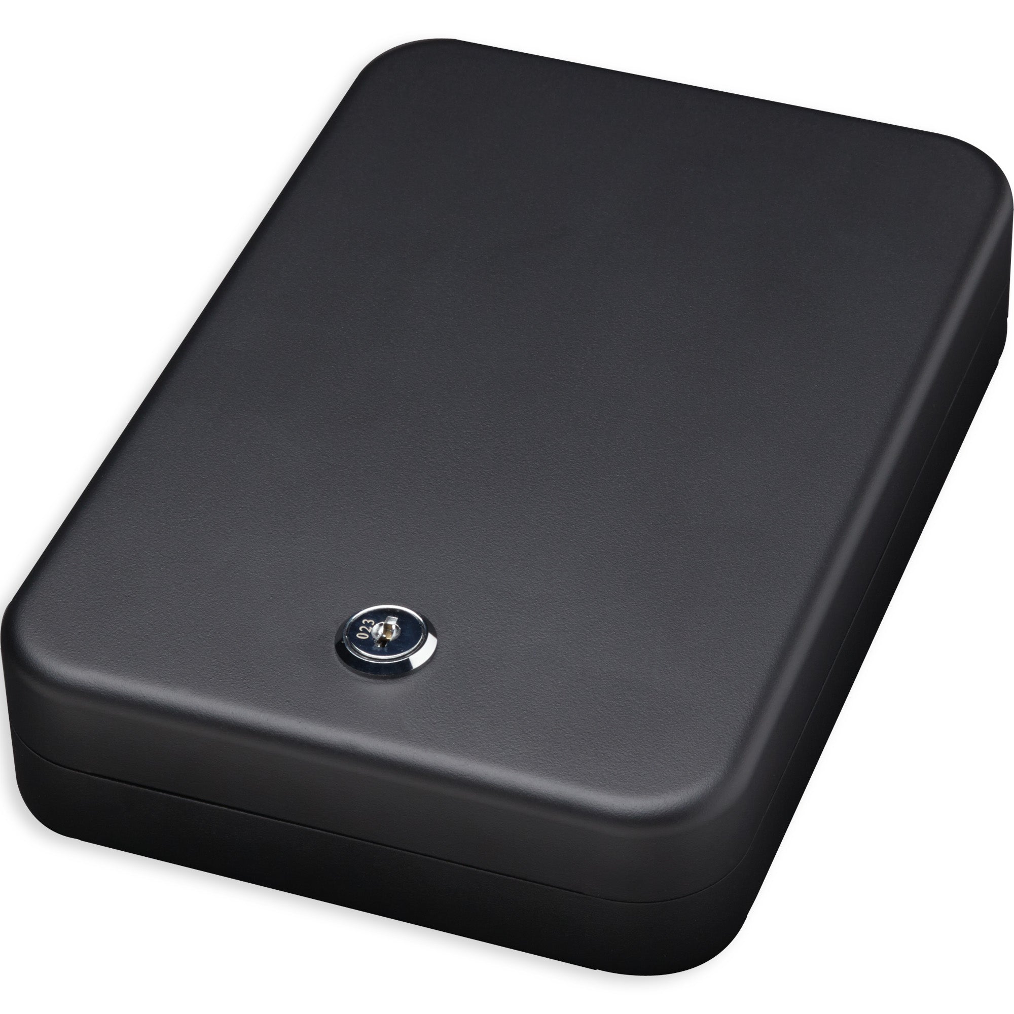 Bulldog Cases Personal Safe, 9.5" x 6.5" x 2", Black Finish, w/Key Lock and Security Cable