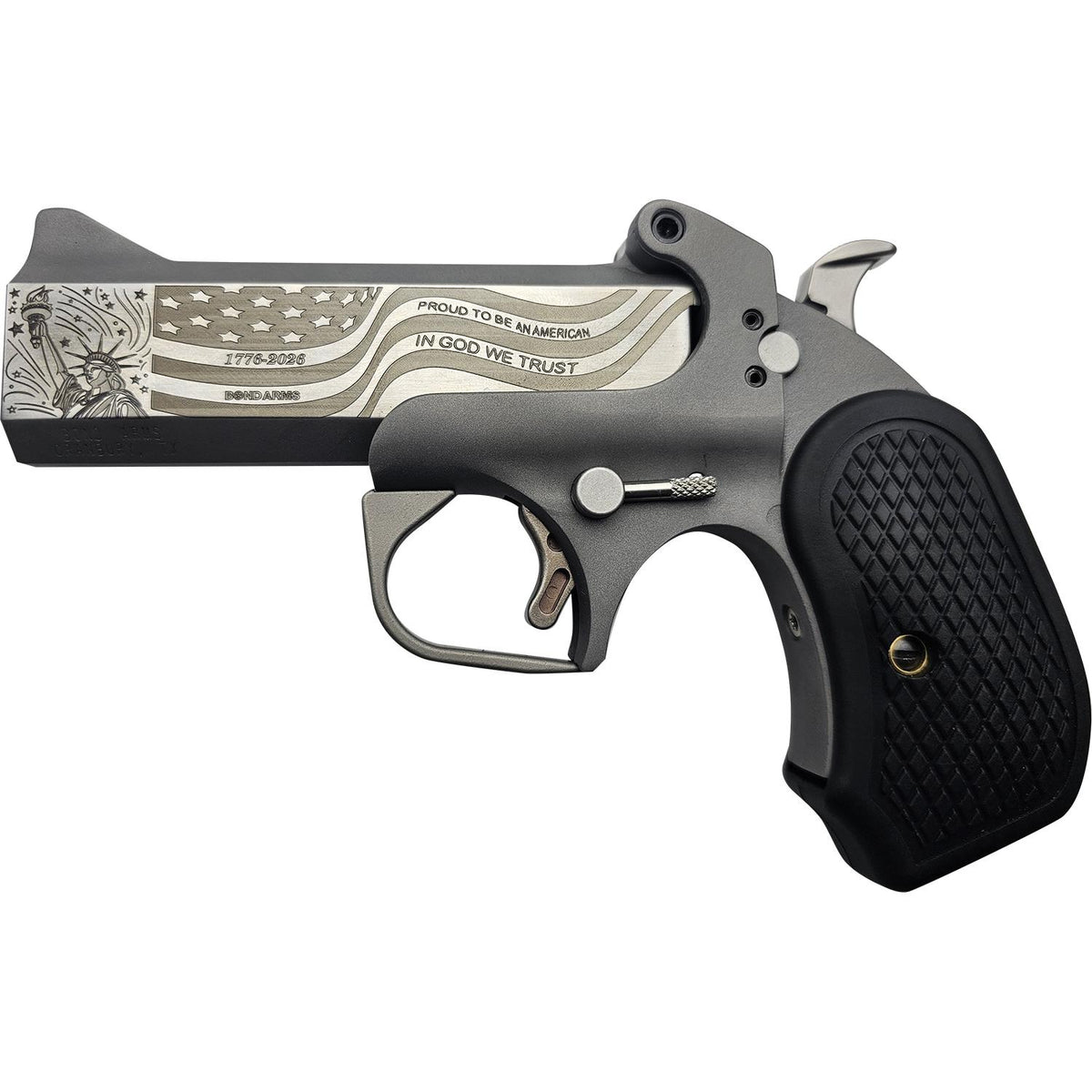 Bond Arms 250th 45-410 4.25in Stnls Rough Ser B6 Ext grip