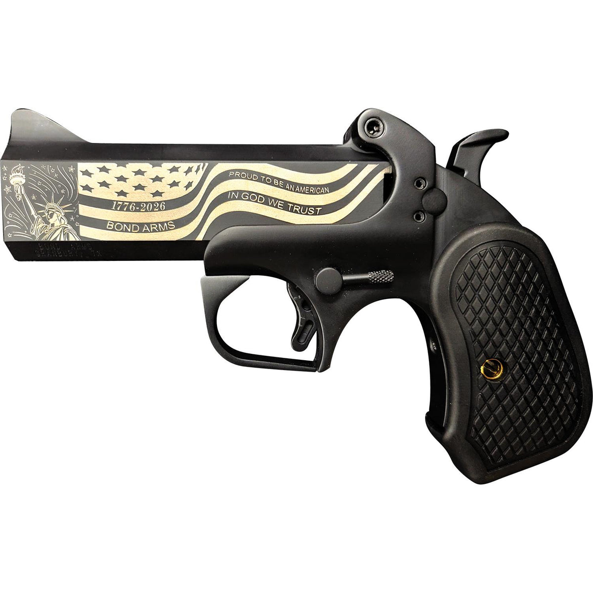 Bond Arms 250th 45-410 4.25in BLK Rough Ser B6 Ext grip
