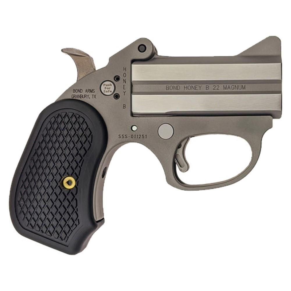 Bond Arms Honey B Stainless Steel w/Rough Series Finish 22Mag 3in Barrel