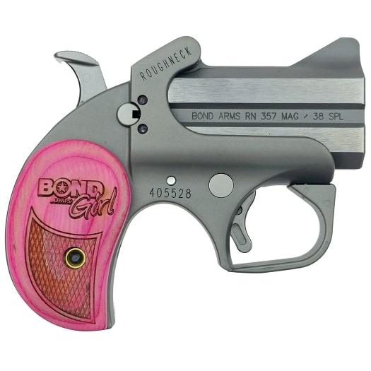 Roughneck Bond Arms Girl SS 357/38 2.5'' Pink Bond Arms Girl Wood Grips
