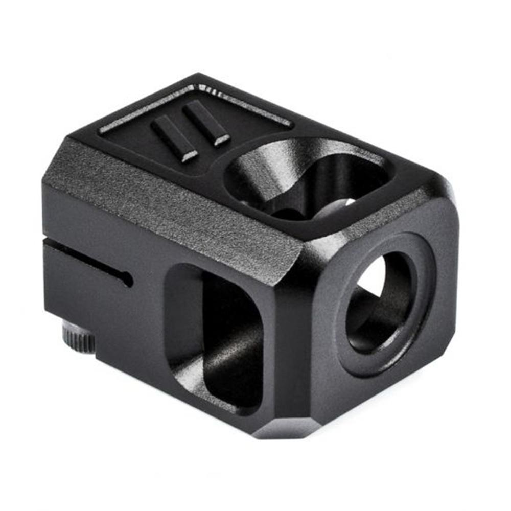 ZEV PRO COMPENSATOR V2, 1/2X28 THREADING, 9MM, BLACK