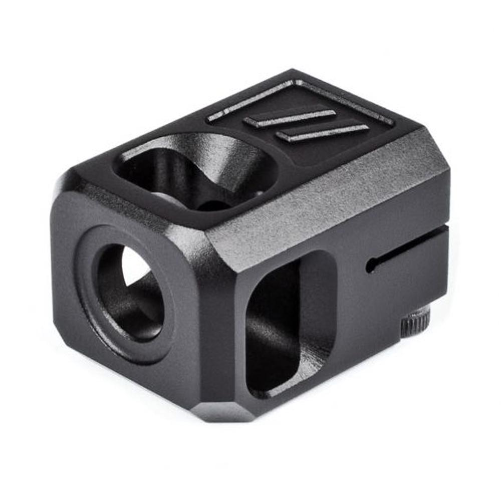 ZEV PRO COMPENSATOR V2, 1/2X28 THREADING, 9MM, BLACK