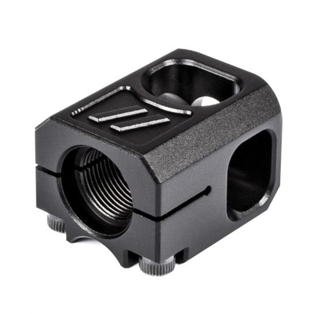 ZEV PRO COMPENSATOR V2, 1/2X28 THREADING, 9MM, BLACK