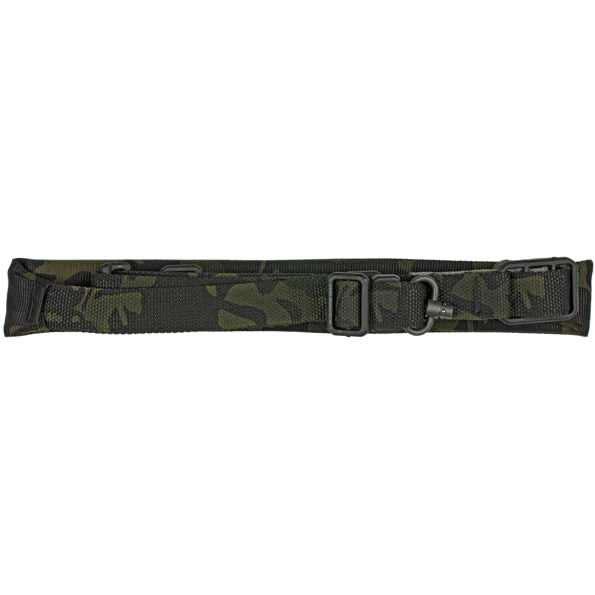Blue Force Gear Vickers 221 Sling, Padded, 2-To-1 Point Sling, Multicam Black, RED Swivel