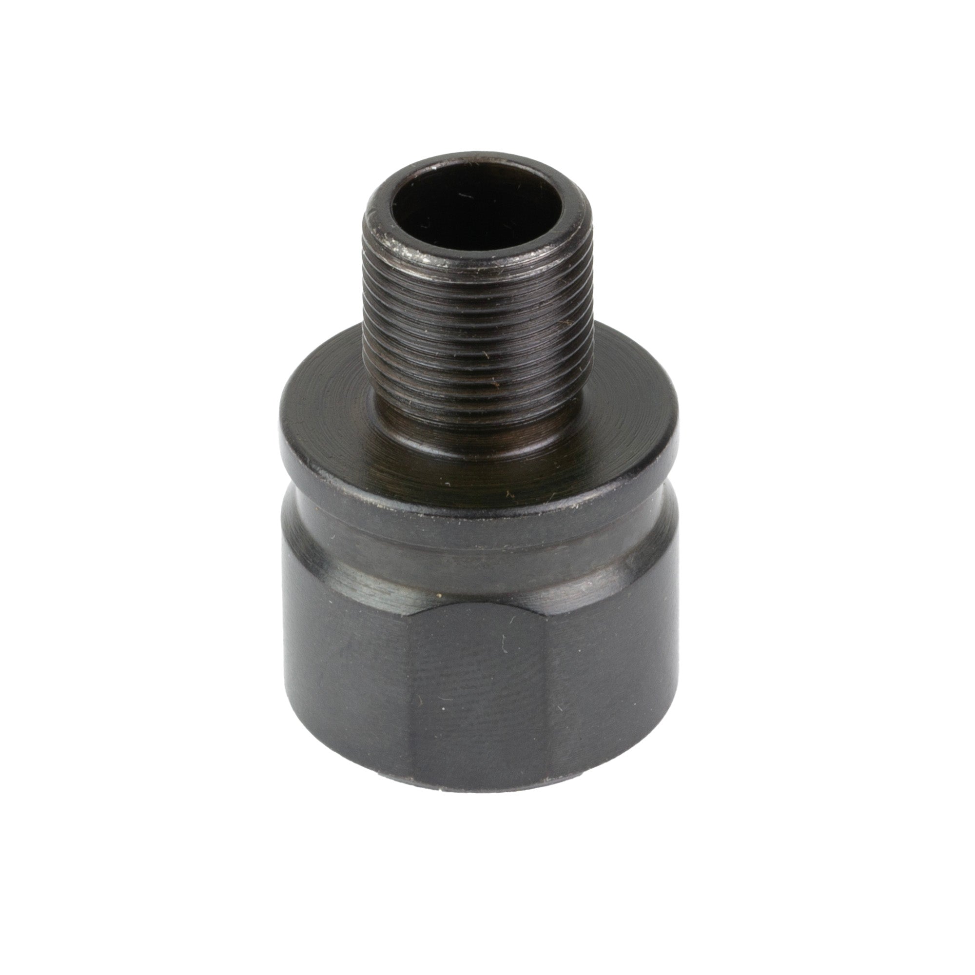 BANISH Thread Adapter, 5/8X24 to 1/2X28, Oxide Finish, Black