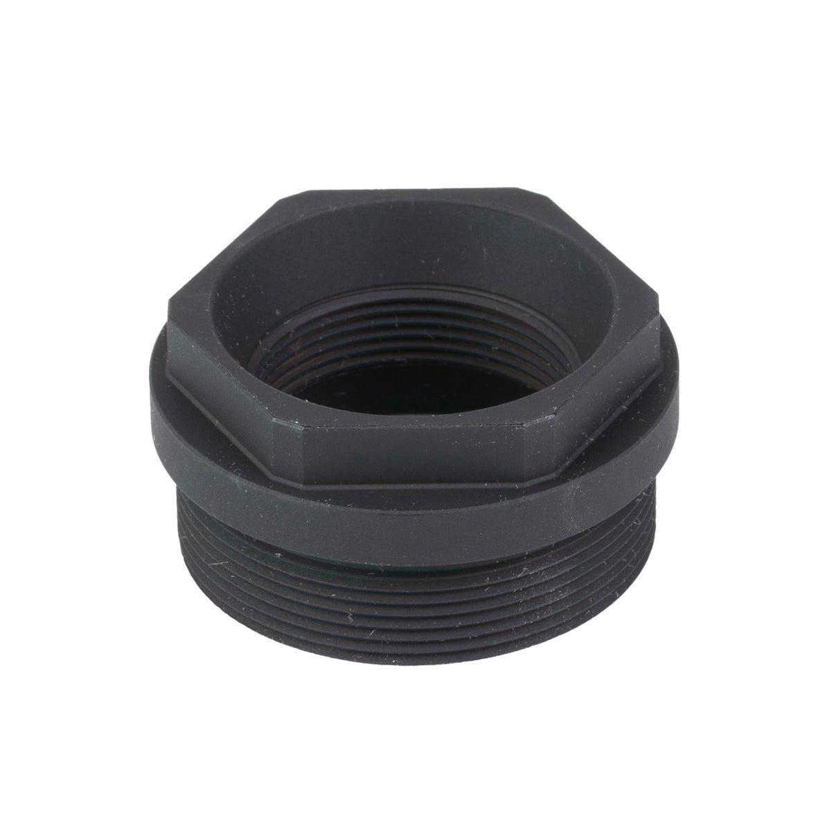 BANISH HUB Adapter Mount, HUB to BANISH Muzzle Brake, Oxide Finish, Black