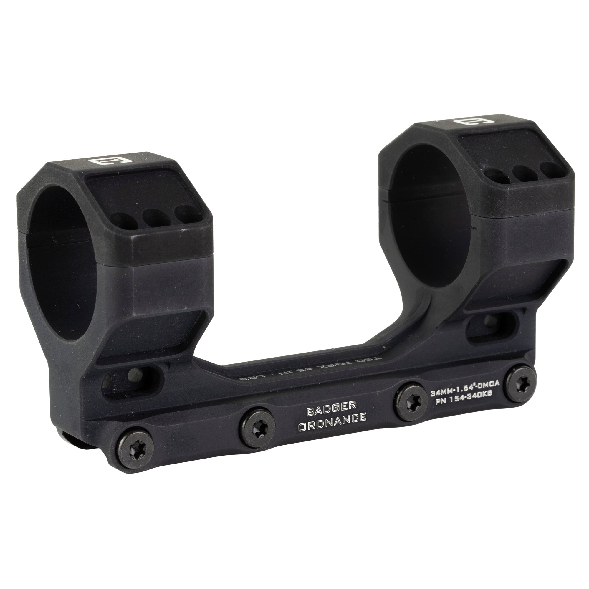 Badger Ordnance Condition One Max, Mount, 34mm, 1.54" Height, Fits Picatinny