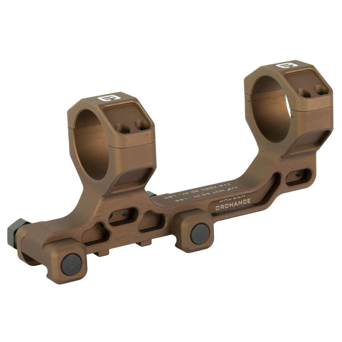 Badger Ordnance Condition One Modular Mount, 30mm, Lower 1/3 Height, 1.70", Tan