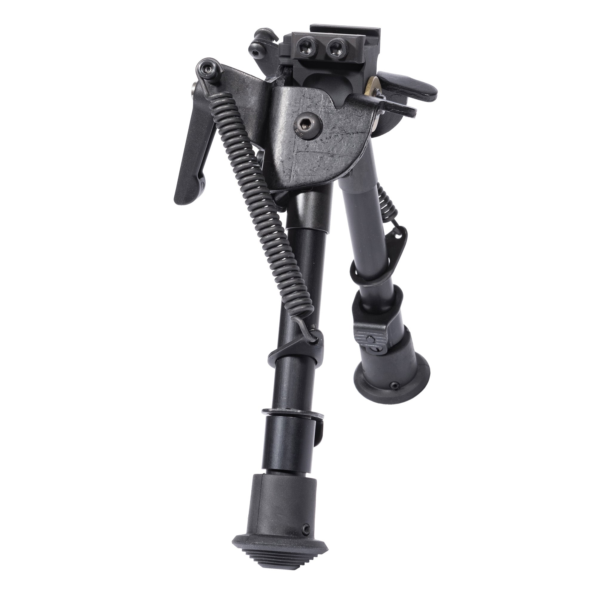 Badger Ordnance LPBK Enhanced Bipod, Fits Picatinny, 6"-9" Adjustable Length, Black