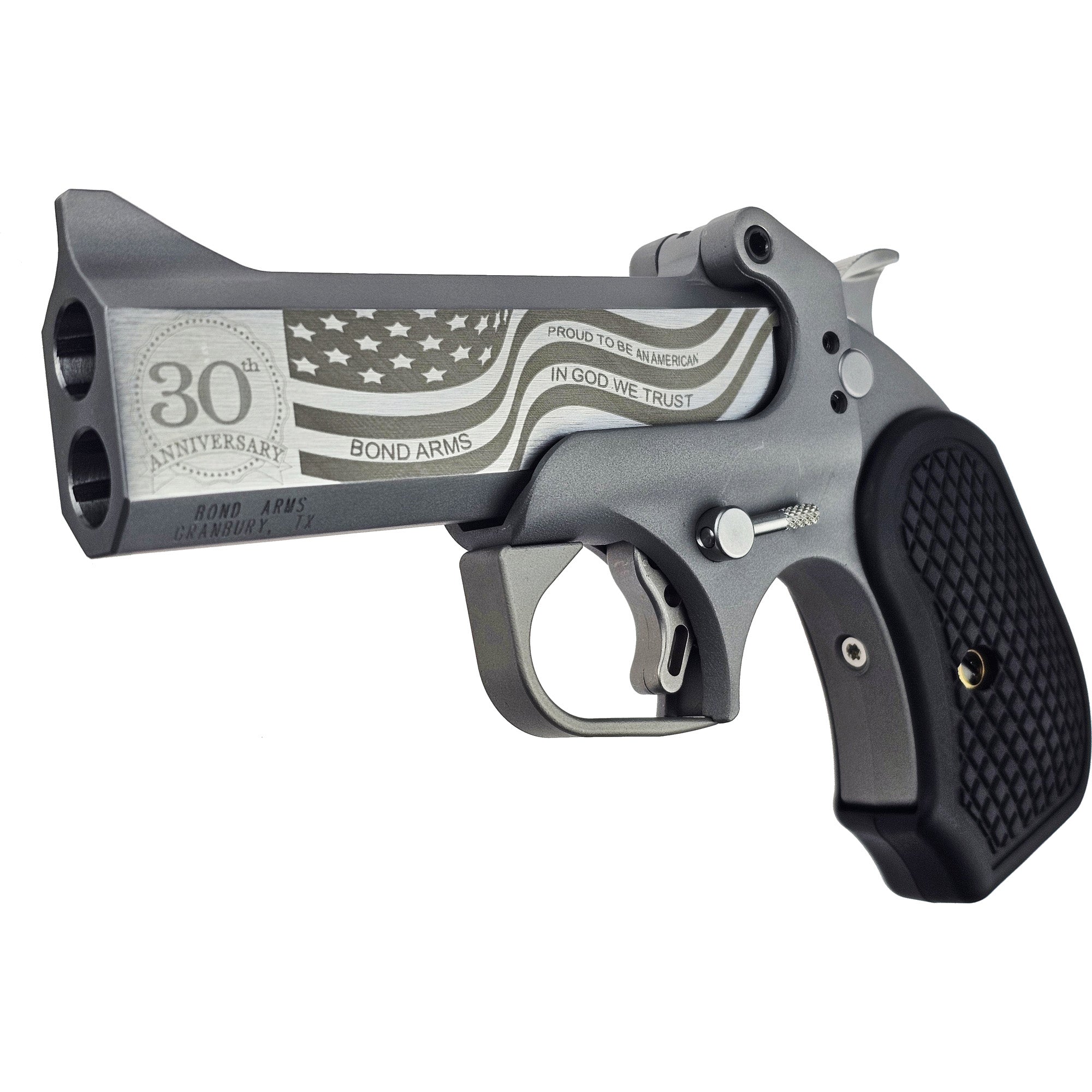 Bond Arms 30th Vet Rough Series, Derringer, 45 Colt/410 Bore, 3" Chamber