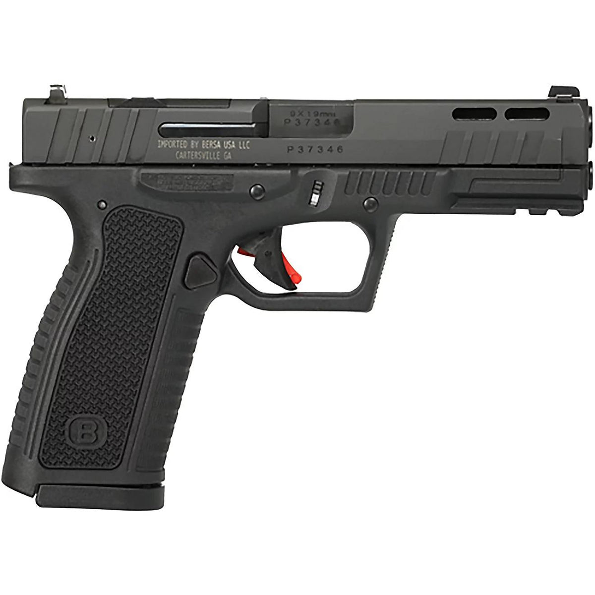 Bersa BP9FS 9MM 17Rd 4.25in DA MBlk Optics Ready