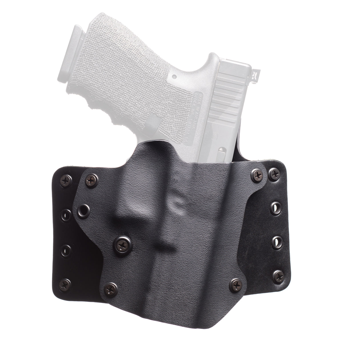 BlackPoint Tactical Leather Wing OWB Holster, Fits Glock 17/22/31, Right Hand