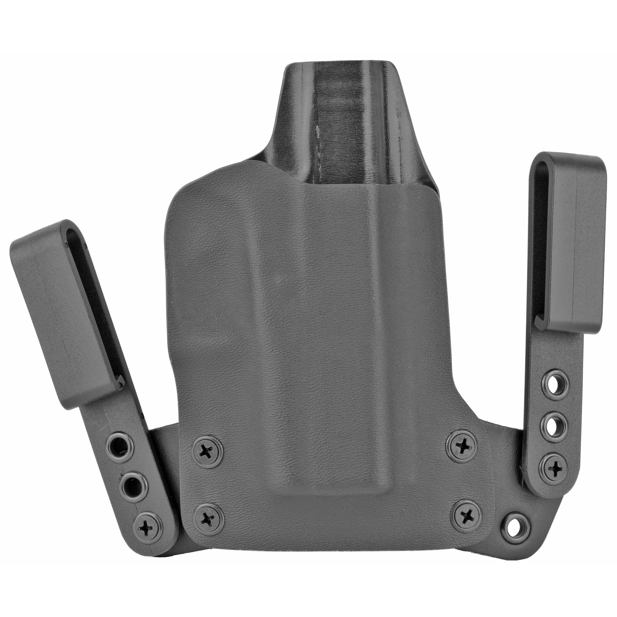 BlackPoint Tactical Mini Wing IWB Holster, Fits Glock 43X, Right Hand, Black Kydex