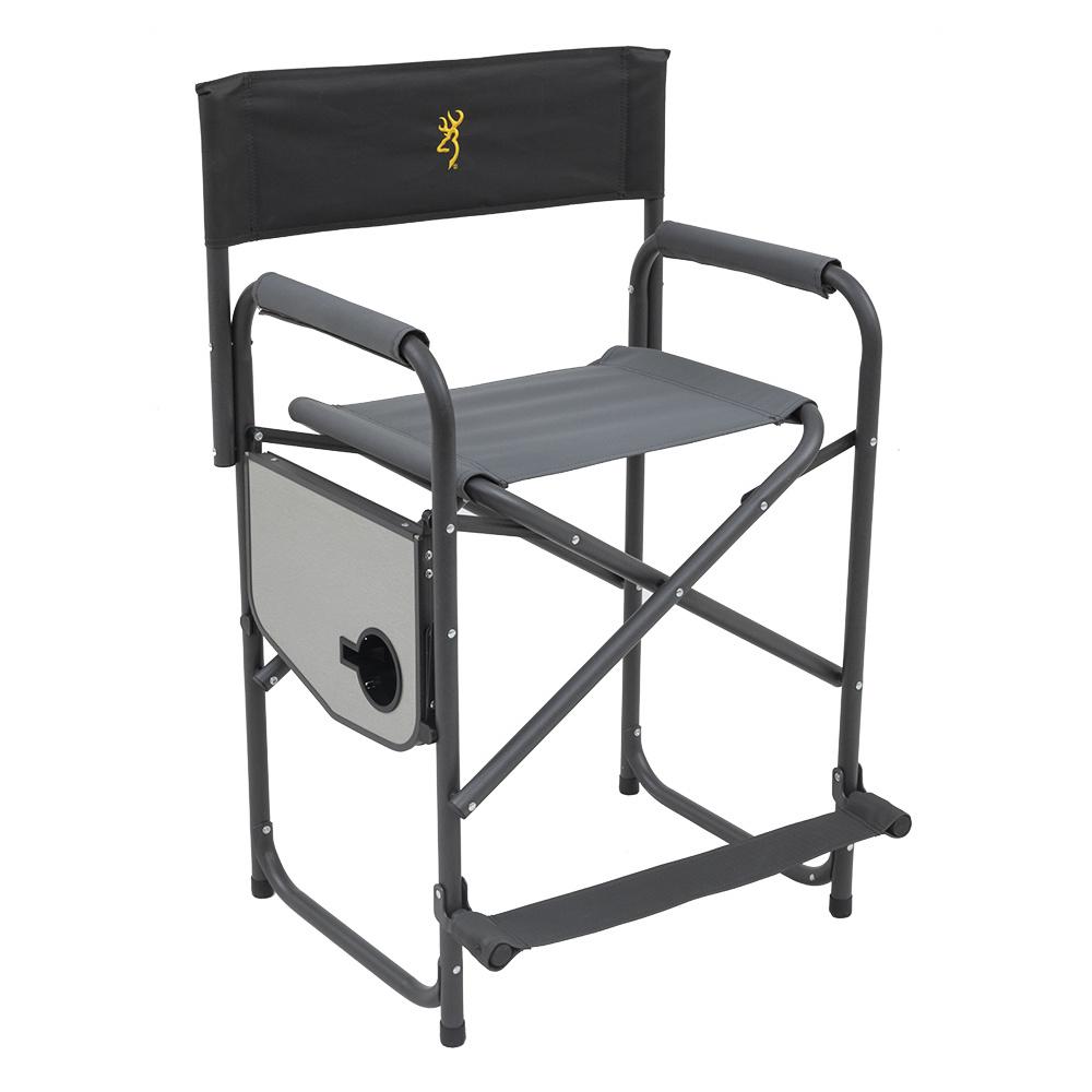 Alps Browning Camping Directors Chair XT Plus Charcoal/Gray
