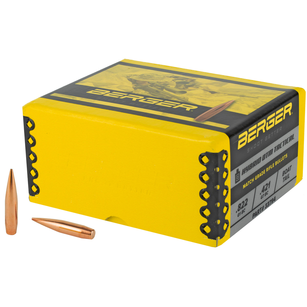 Berger Bullets Hybrid OTM Tactical, .338 Diameter, 338 Caliber, 300 Grain