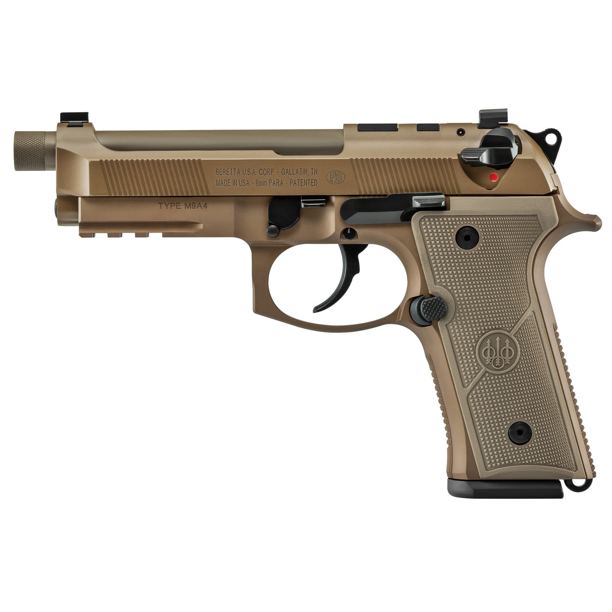 BERETTA M9A4 G 9MM 5.1" 15RD FDE