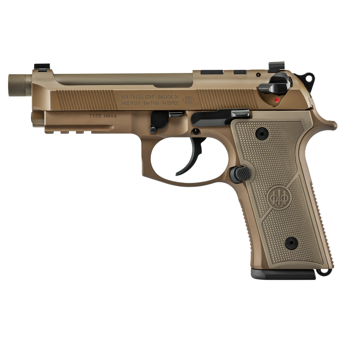 BERETTA M9A4 G CEN 9MM 4.8" 10RD FDE