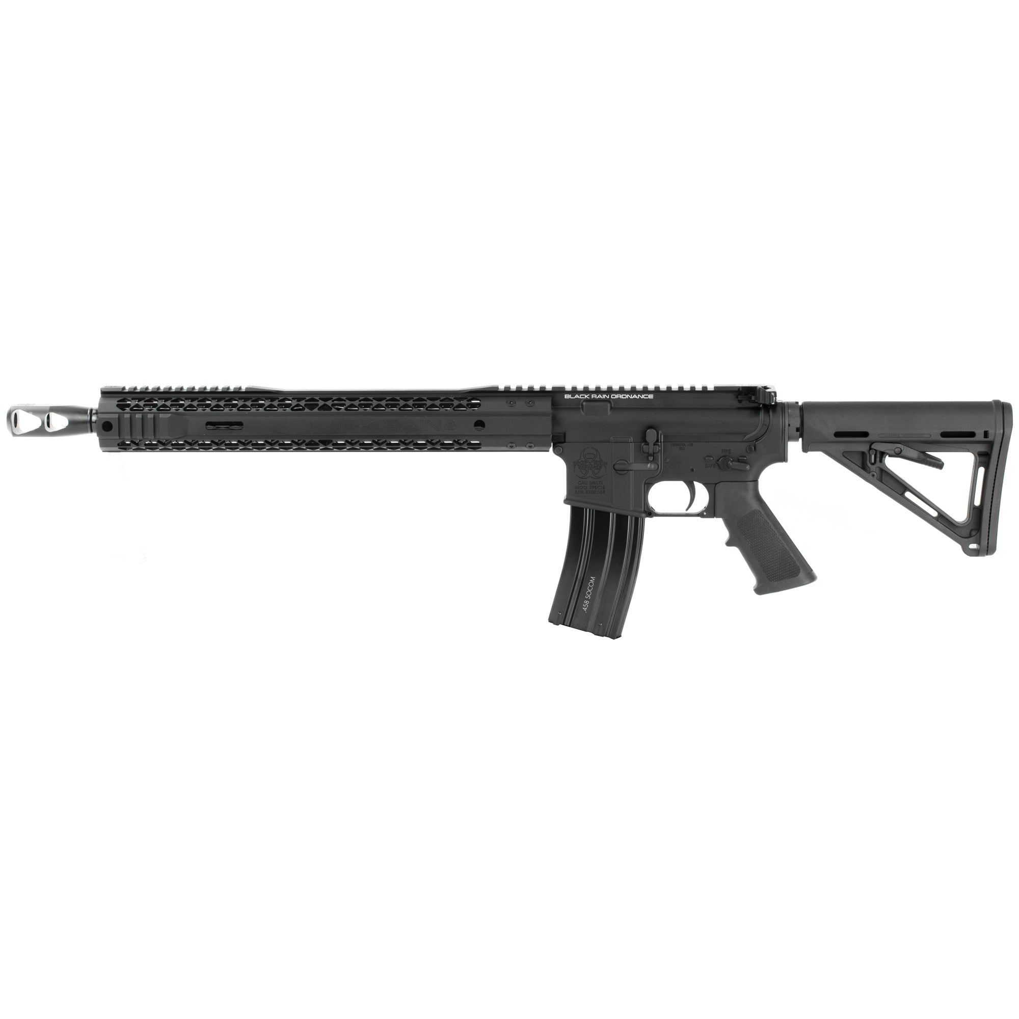 Black Rain Ordnance SPEC15, Semi-automatic Rifle, 458 SOCOM, 16" M4 4150 Chrom-Moly Barrel