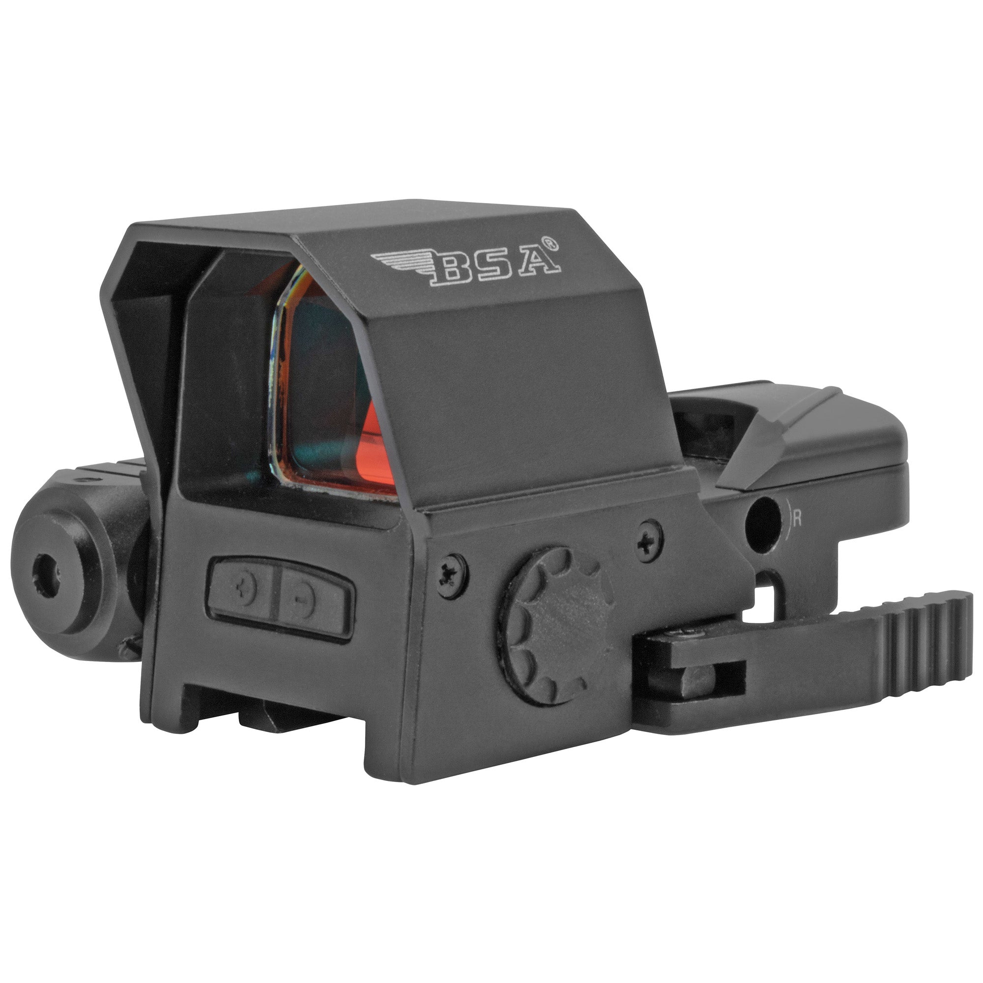 BSA Optics RS-3324RL, Red Dot with Laser, 33x24mm Objective Lens, 4 Reticles (4MOA Dot