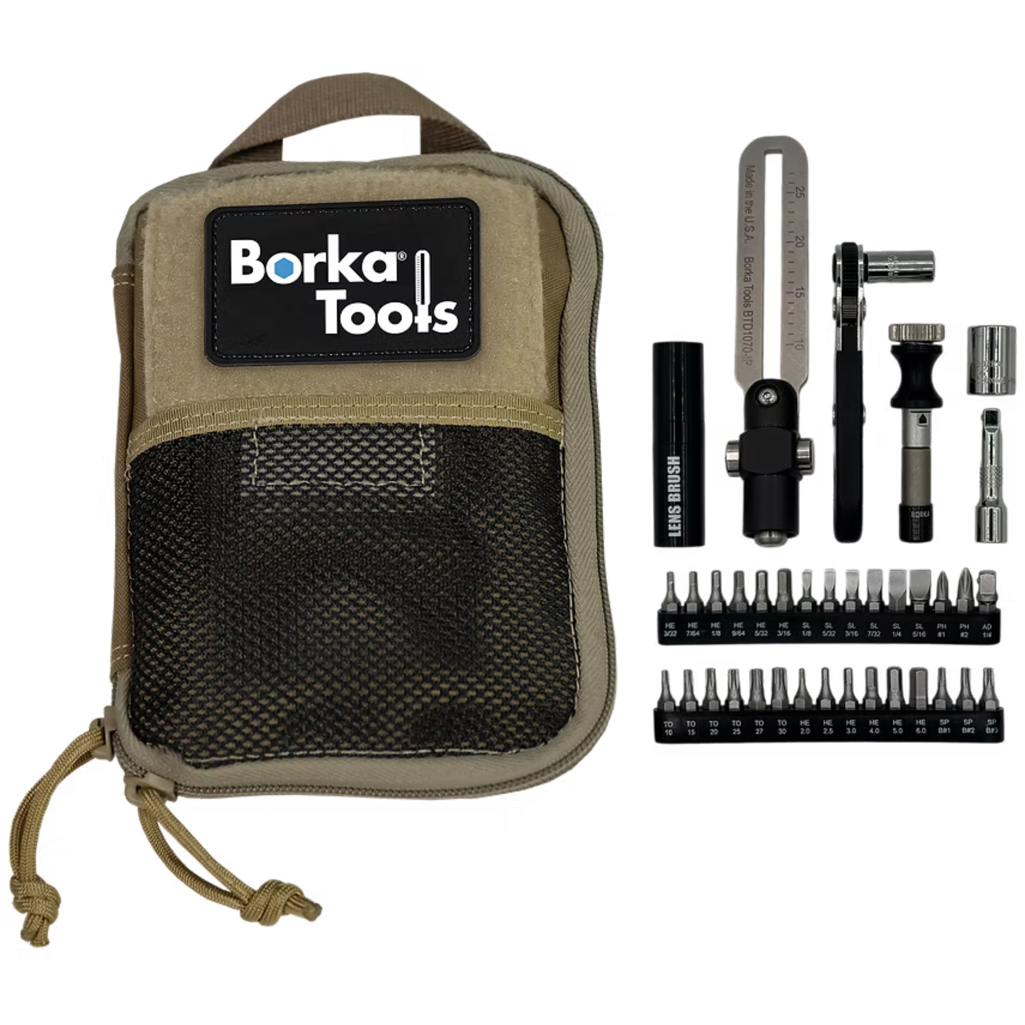 Borka Standard Configuration, Adjustable Torque Driver Tool Kit, Silver, Includes Pouch
