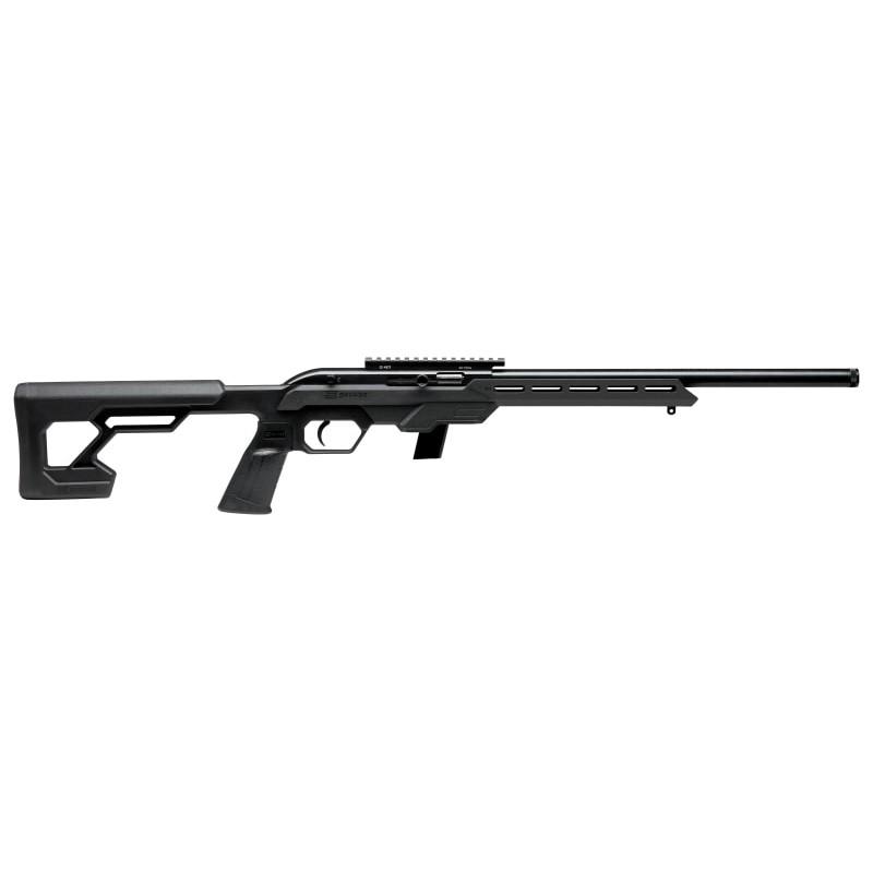 Savage 22LR 64 Precisi 10rd Semi 22LR 16.5 Carbstl threaded brl w/pic rail