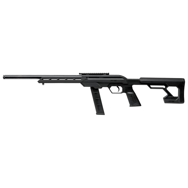 Savage 22LR 64 Precisi 20rd Semi 22LR 16.5 Carbstl threaded brl w/pic rail