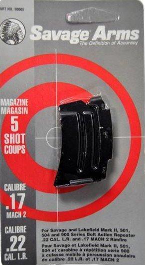 MK II SERIES 22 LR / 17 MACH 2 5 SHOT MAGAZINE BLUED