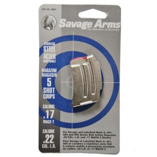 MK II SERIES 22 LR / 17 MACH 2 5 SHOT MAGAZINE STAINLESS