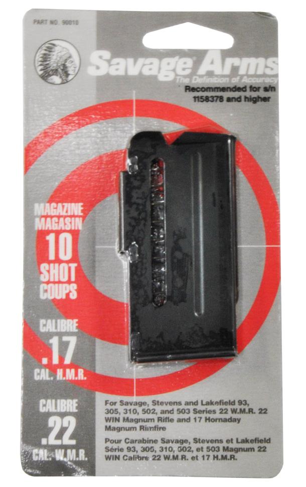 SAVAGE 10RD MAGAZINE 22WMR/17HMR BLUE