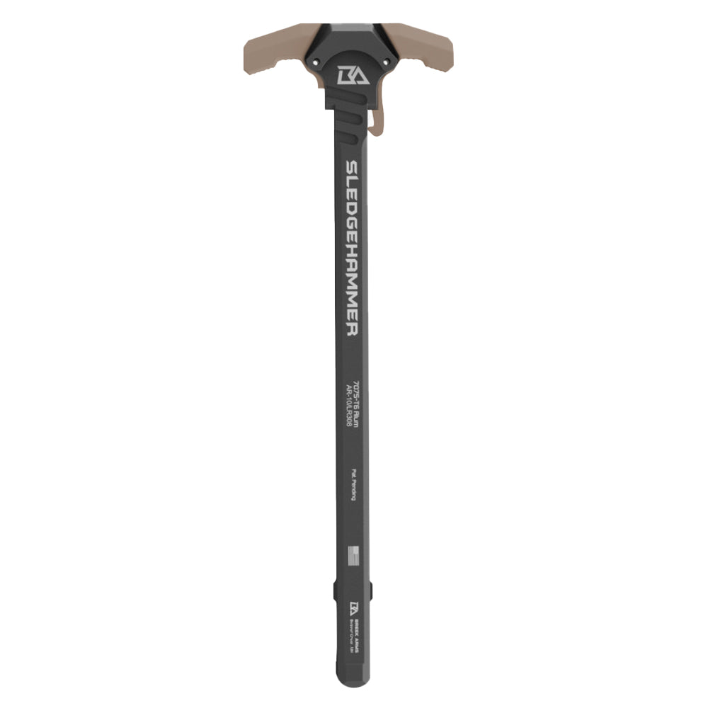 Open Box Return -Breek Arms Sledgehammer Gas Busting AR-10 Charging Handle - Flat-dark-earth