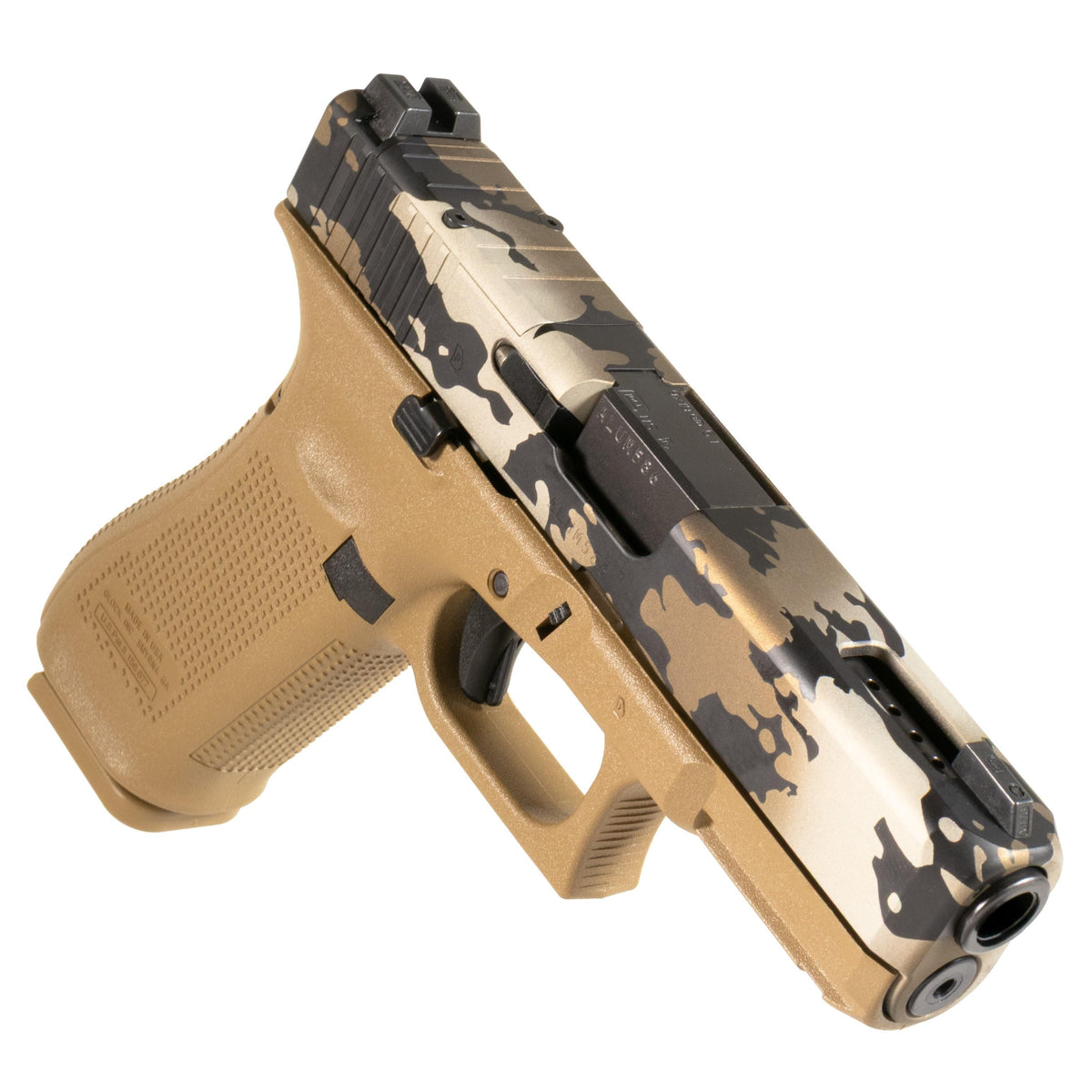 GLOCK 19X (V) 9MM GNS COMM 17RD CAMO QUAD PORT BARREL OPTIC READY