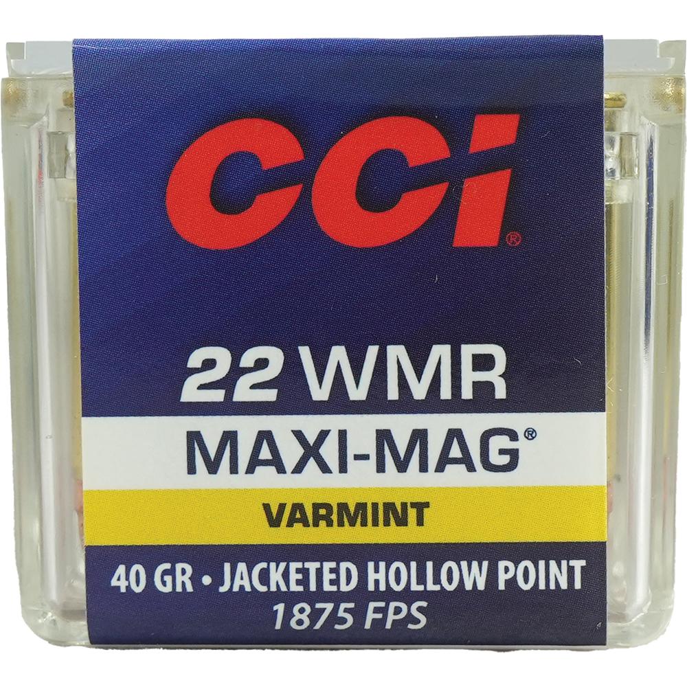 CCI WMR MAXI MAG 40GR JHP AMMO 50RD