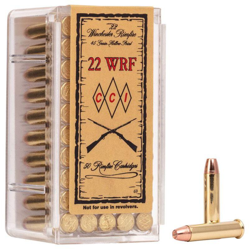 CCI 22 WRF 45GR JHP AMMO 50RD