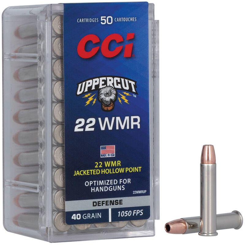 CCI UPPERCUT 22WMR 40GR JHP 50 ROUNDS