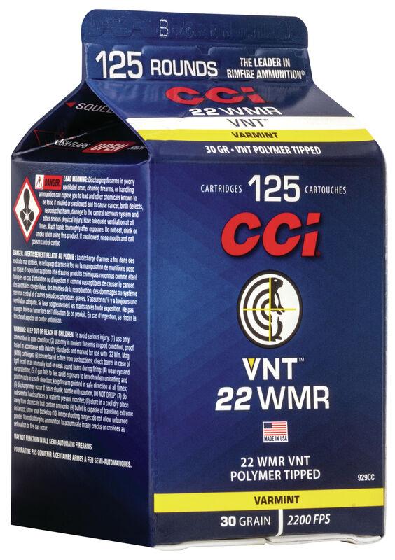 CCI WMR 30GR VNT AMMO 125CT POUR PACK