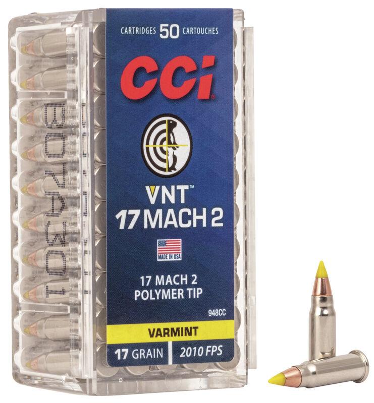 CCI 17 MACH 2 17GR VNT AMMO 50RD