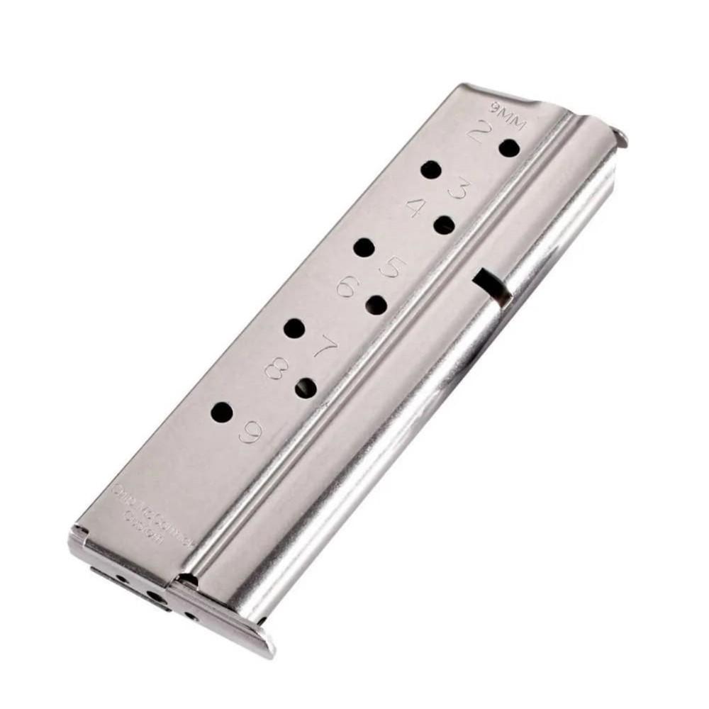Magazine, Match Grade, 9mm, Full-Size, 9 Round, Stainless